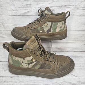 5.11 Tactical Norris Sneaker Boots Mens Size 11 Camo High Top Vibram Sole Hiking
